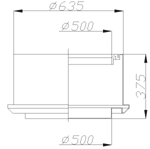Горловина Г300, 690х160, 6 кг