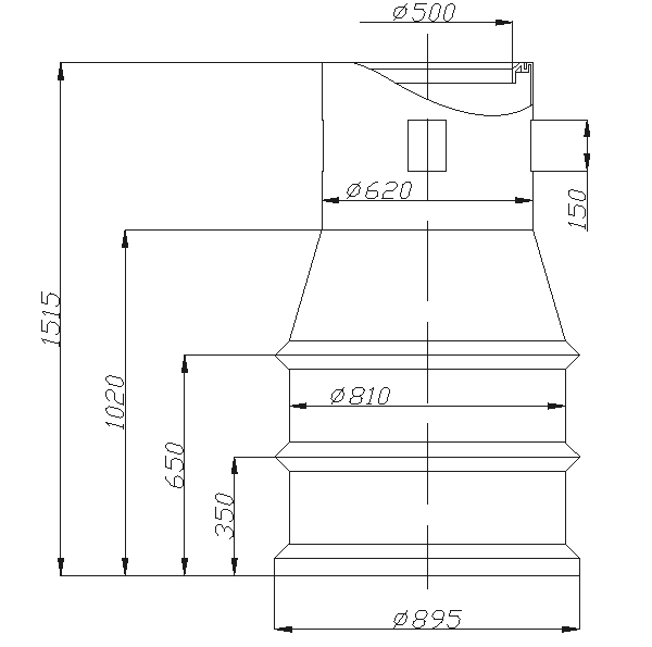 Колодец КДН, 900х1520, 30кг