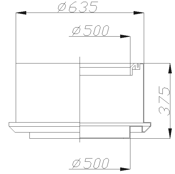 Горловина Г300, 690х160, 6 кг